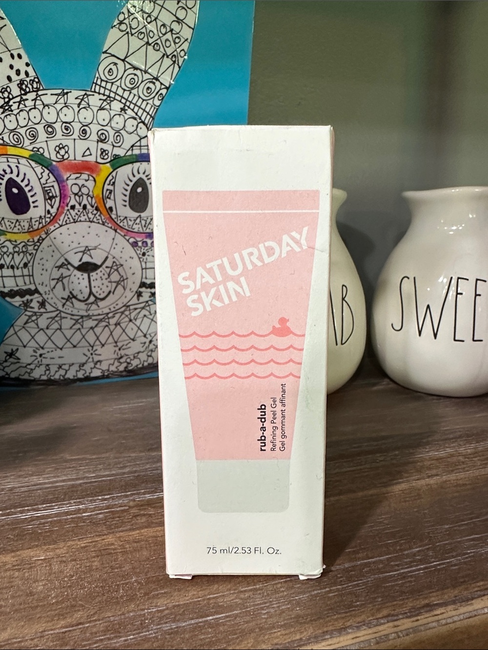 Saturday Skin Rub-a-dub Exfoliating Gel Cleanser โ Soft Pink